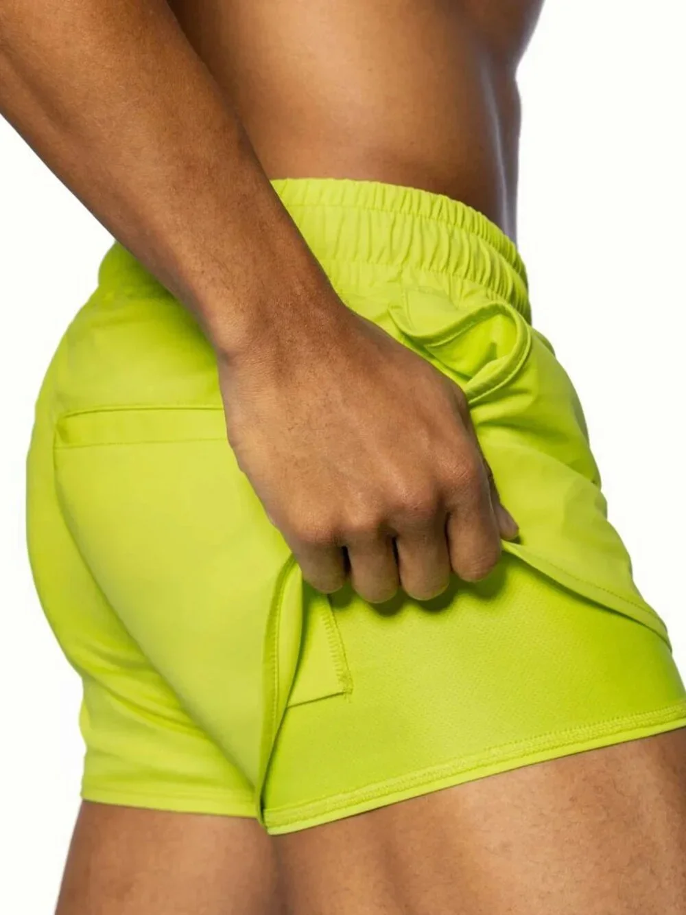 Bike Athletics Men's Track Short - Acid Lime - Large (34-36) NEW WITH TAGS